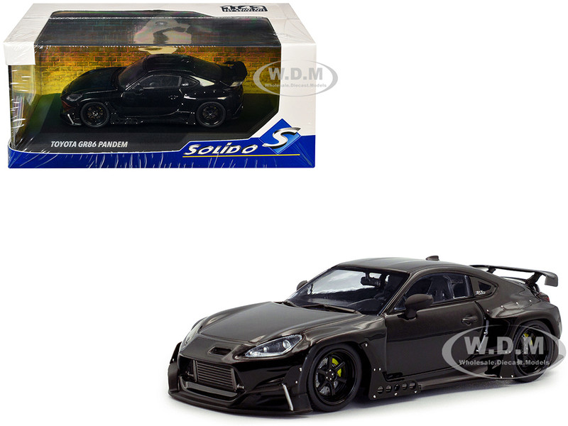 2022 Toyota Pandem GR86 Black 1/43 Diecast Model Car Solido S4315104