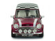 1997 Mini Cooper Sport Purple Metallic with White Stripes and Checkered Top 1/43 Diecast Model Car Solido S4316604 1997 Mini Cooper Sport Purple Metallic with White Stripes and Checkered Top 1/43 Diecast Model Car Solido S4316604
