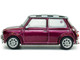 1997 Mini Cooper Sport Purple Metallic with White Stripes and Checkered Top 1/43 Diecast Model Car Solido S4316604 1997 Mini Cooper Sport Purple Metallic with White Stripes and Checkered Top 1/43 Diecast Model Car Solido S4316604
