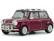 1997 Mini Cooper Sport Purple Metallic with White Stripes and Checkered Top 1/43 Diecast Model Car Solido S4316604 1997 Mini Cooper Sport Purple Metallic with White Stripes and Checkered Top 1/43 Diecast Model Car Solido S4316604