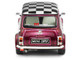 1997 Mini Cooper Sport Purple Metallic with White Stripes and Checkered Top 1/43 Diecast Model Car Solido S4316604