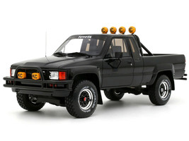 1985 Toyota Hilux SR5 Pickup Truck Black Limited Edition to 2500 pieces Worldwide 1/18 Model Car Otto Mobile OT481B