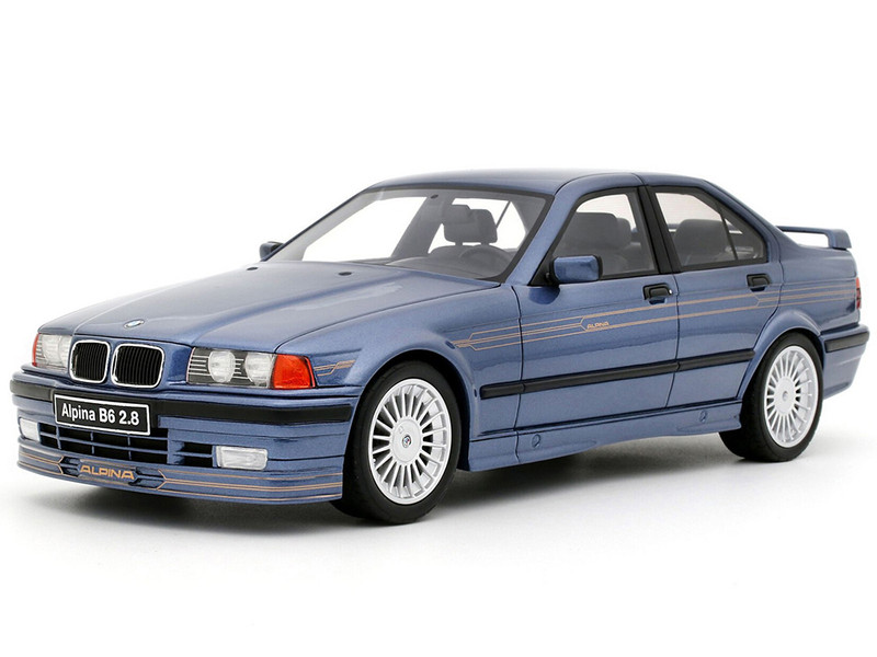 1992 BMW Alpina B6 2 8 Alpina Blue Metallic Limited Edition to 2500 pieces Worldwide 1/18 Model Car Otto Mobile OT1180
