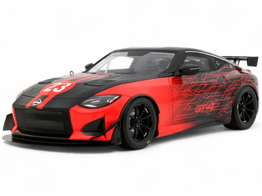 Pro４ 赤竿 T.KOYAMA LIMITED MODEL 2022 Nissan Z GT4 #23 Black with Red Graphics 