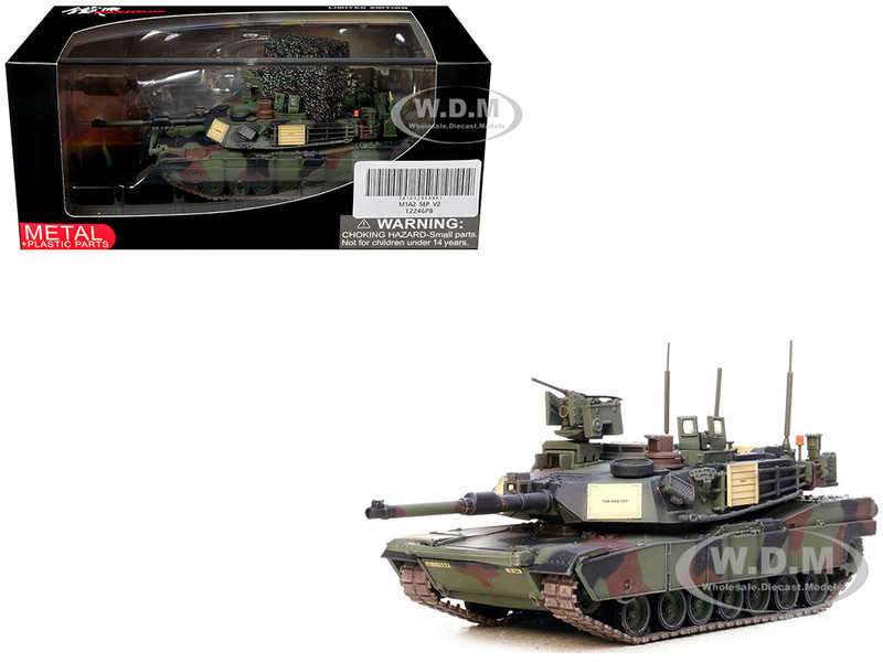 General Dynamics M1A2 SEP V2 Abrams Tank 1st Battalion 72nd Armor Regiment 2nd Infantry Division South Korea United States Army 1/72 Diecast Model Panzerkampf 12246PB