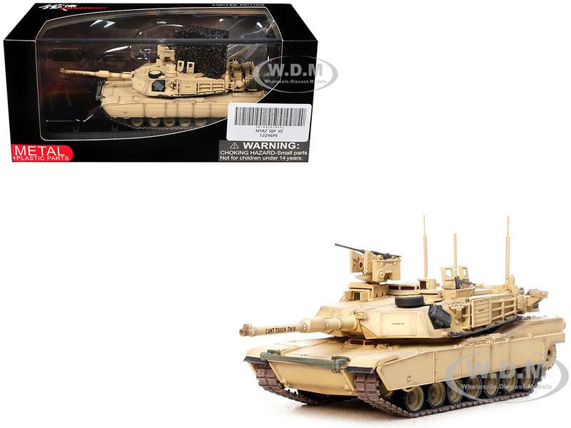 General Dynamics M1A2 SEP V2 Abrams Tank 1st Battalion 15th Cavalry Regiment 3rd Heavy Brigade 3rd Cavalry Division United States Army 1/72 Diecast Model Panzerkampf 12246PE