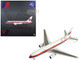 Boeing 767 200 Commercial Aircraft United Airlines N601UA White with Stripes 1/400 Diecast Model Airplane V1:400 400006 Boeing 767 200 Commercial Aircraft United Airlines N601UA White with Stripes 1/400 Diecast Model Airplane V1:400 400006