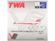 McDonnell Douglas DC 9 15 Commercial Aircraft Trans World Airlines N1067T White with Red Stripes 1/400 Diecast Model Airplane V1:400 400009