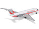 McDonnell Douglas DC 9 15 Commercial Aircraft Trans World Airlines N1067T White with Red Stripes 1/400 Diecast Model Airplane V1:400 400009