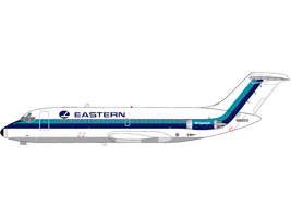 McDonnell Douglas DC 9 14 Commercial Aircraft Eastern Air Lines N8901E White with Blue Stripes 1/400 Diecast Model Airplane V1:400 400010