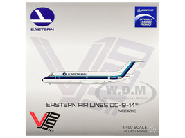 McDonnell Douglas DC 9 14 Commercial Aircraft Eastern Air Lines N8901E White with Blue Stripes 1/400 Diecast Model Airplane V1:400 400010