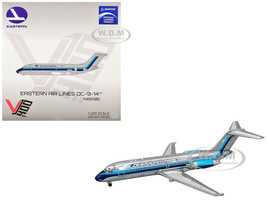 McDonnell Douglas DC 9 14 Commercial Aircraft Eastern Air Lines N8910E Silver with Blue Stripes 1/400 Diecast Model Airplane V1:400 400011