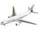 Boeing 767 200 Commercial Aircraft Boeing House Livery N767BA White with Blue and Red Stripes 1/400 Diecast Model Airplane V1:400 400016