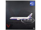 Boeing 767 200 Commercial Aircraft Boeing House Livery N767BA White with Blue and Red Stripes 1/400 Diecast Model Airplane V1:400 400016