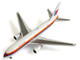 Boeing 767 200 Commercial Aircraft United Airlines N606UA White with Stripes 1/400 Diecast Model Airplane V1:400 400019 Boeing 767 200 Commercial Aircraft United Airlines N606UA White with Stripes 1/400 Diecast Model Airplane V1:400 400019