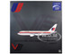 Boeing 767 200 Commercial Aircraft United Airlines N606UA White with Stripes 1/400 Diecast Model Airplane V1:400 400019