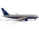 Boeing 767 200ER Commercial Aircraft United Airlines N609UA Gray with Blue Tail 1/400 Diecast Model Airplane V1:400 400020 Boeing 767 200ER Commercial Aircraft United Airlines N609UA Gray with Blue Tail 1/400 Diecast Model Airplane V1:400 400020