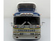 GM PD 4501 Scenicruiser Coach Bus Greyhound Bus Lines 50th Anniversary Raw Metal with Blue and White Top and Gold Stripes The Bus & Motorcoach Collection 1/43 Plastic Model Iconic Replicas 43-0665