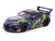 Toyota Pandem GR Supra RHD Right Hand Drive EVA RT Test Type 01 GoodRide Purple Metallic with Graphics 1/64 Diecast Model Car Pop Race PR640311