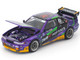 Pandem S13 RHD Right Hand Drive EVA RT Test Type 01 Purple Metallic with Graphics 1/64 Diecast Model Car Pop Race PR640432