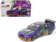 Pandem S13 RHD Right Hand Drive EVA RT Test Type 01 Purple Metallic with Graphics 1/64 Diecast Model Car Pop Race PR640432