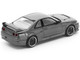 GTR R33 400R RHD Right Hand Drive Dark Chrome The Dark Chrome Series 1/64 Diecast Model Car Pop Race PRDC003