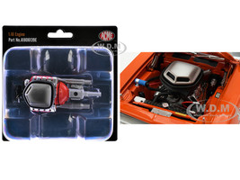 426 HEMI Engine and Transmission Replica from 1970 Plymouth HEMI Cuda 1/18 Model ACME A1806139E