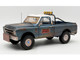 1967 Chevrolet K 10 Pickup Truck World of Outlaws Push Truck Blue Rusted with White Top Limited Edition to 378 pieces Worldwide 1/18 Diecast Model Car ACME A1807223