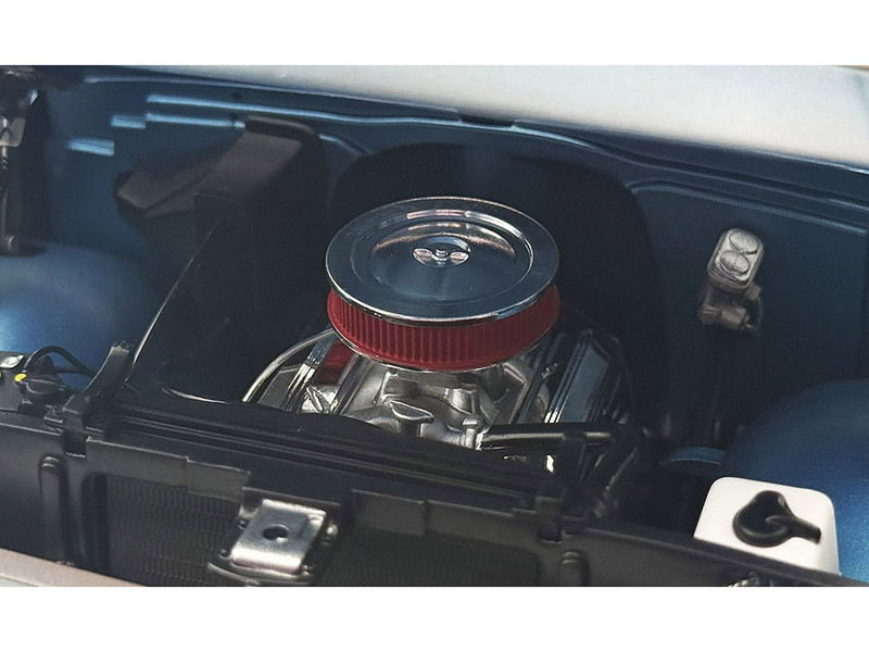 Small Block 350 Engine and Transmission Replica from 1967 Chevrolet K 10 Pickup Truck 1/18 Model ACME A1807223E
