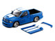 2003 Dodge Ram SRT 10 Pickup Truck Electric Blue Metallic with White Stripes 1/64 Diecast Model Car Shoom64 Models 103014-MJ1