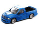 2003 Dodge Ram SRT 10 Pickup Truck Electric Blue Metallic with White Stripes 1/64 Diecast Model Car Shoom64 Models 103014-MJ1