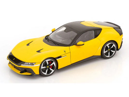 2024 Ferrari 12Cilindri Giallo Monza Yellow with Black Top 1/18 Diecast Model Car Polistil 18FE02014-WB
