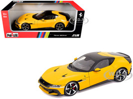 2024 Ferrari 12Cilindri Giallo Monza Yellow with Black Top 1/18 Diecast Model Car Polistil 18FE02014-WB