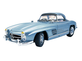 Mercedes Benz 300 SL W198 II Roadster Blue Metallic Limited Edition to 1500 pieces Worldwide 1/18 Diecast Model Car CMC M-283