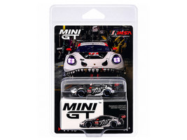 Porsche 911 GT3 R #77 Klaus Bachler Laurin Heinrich Michael Christensen AO Racing Skeleton Rexy GTD Pro IMSA Petit Le Mans 2025 Limited Edition 1/64 Diecast Model Car Mini GT MGT01143
