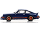 1973 Porsche 911 RS 2 7 Blue with Orange Stripes 1/64 Model Car Spark 64SP007A