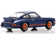 1973 Porsche 911 RS 2 7 Blue with Orange Stripes 1/64 Model Car Spark 64SP007A