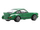1973 Porsche 911 Carrera RSR 2 8 Green with Black Stripes 1/64 Model Car Spark 64SP007B 1973 Porsche 911 Carrera RSR 2 8 Green with Black Stripes 1/64 Model Car Spark 64SP007B