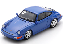 1992 Porsche 911 Carrera RS 3 6 Blue 1/64 Model Car Spark 64SP007E