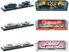 Auto Haulers Set of 3 Trucks Release 99 Limited Edition to 7600 pieces Worldwide 1/64 Diecast Models M2 Machines 36000-99