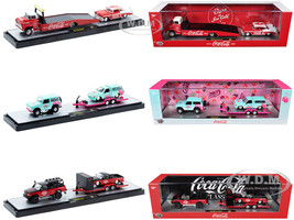 Auto Haulers Coca Cola Set of 3 pieces Release S03 Limited Edition to 4800 pieces Worldwide 1/64 Diecast Models M2 Machines 56000-S03