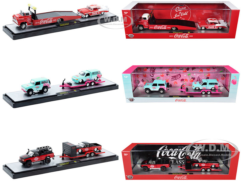Auto Haulers Coca Cola Set of 3 pieces Release S03 Limited Edition to 4800 pieces Worldwide 1/64 Diecast Models M2 Machines 56000-S03