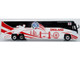 MCI D4520 Coach Bus England National Football Team White with Graphics International Federation of the Global Game Series Limited Edition to 504 pieces Worldwide 1/87 (HO) Diecast Model Iconic Replicas 87-0724