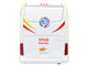 Daimler Tourrider Coach Bus Spain National Football Team Yellow with Graphics International Federation of the Global Game Series Limited Edition to 504 pieces Worldwide 1/87 (HO) Diecast Model Iconic Replicas 87-0726