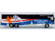 Van Hool CX 45 Coach Bus Netherlands National Football Team White with Graphics International Federation of the Global Game Series Limited Edition to 504 pieces Worldwide 1/87 (HO) Diecast Model Iconic Replicas 87-0730