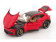 2022 Ferrari Purosangue Rosso Corsa Red with Black Top 1/18 Diecast Model Car Polistil 18FE02020-WB