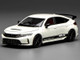 Honda Civic Type R FL5 RHD Right Hand Drive HKS White with Black Stripes 1/64 Diecast Model Car MotorHelix M65319
