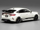 Honda Civic Type R FL5 RHD Right Hand Drive HKS White with Black Stripes 1/64 Diecast Model Car MotorHelix M65319