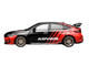 Honda Civic Type R FL5 RHD Right Hand Drive ADVAN Black and Red 1/64 Diecast Model Car MotorHelix M65341
