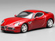 2008 Alfa Romeo 8C Competizione Competition Red Metallic 1/64 Diecast Model Car MotorHelix M69051